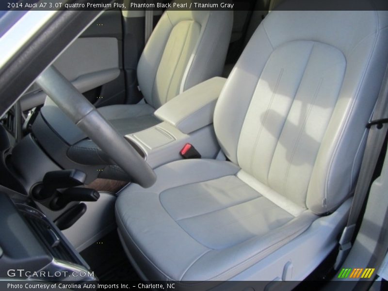 Phantom Black Pearl / Titanium Gray 2014 Audi A7 3.0T quattro Premium Plus
