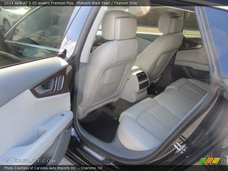 Phantom Black Pearl / Titanium Gray 2014 Audi A7 3.0T quattro Premium Plus