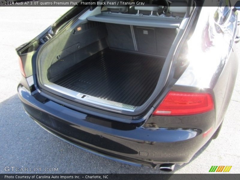 Phantom Black Pearl / Titanium Gray 2014 Audi A7 3.0T quattro Premium Plus