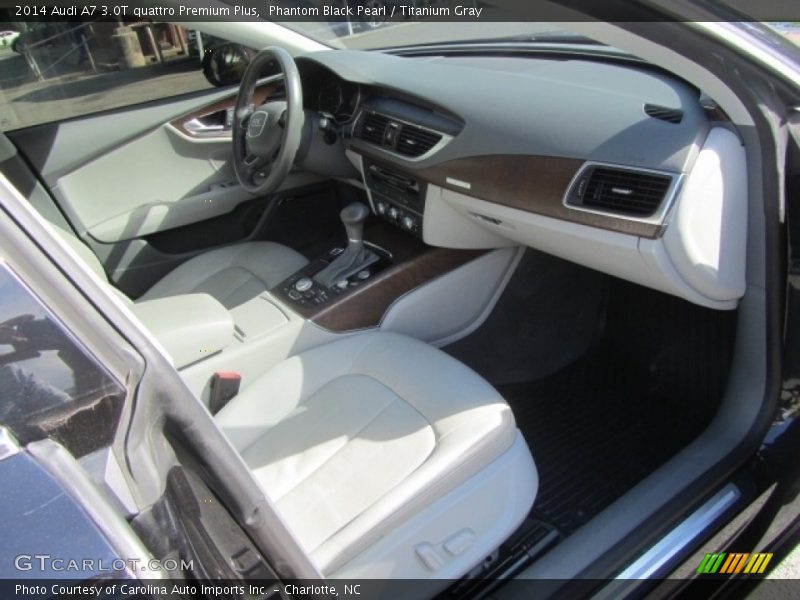 Phantom Black Pearl / Titanium Gray 2014 Audi A7 3.0T quattro Premium Plus
