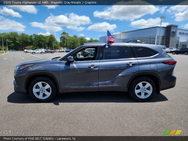 Magnetic Gray Metallic / Graphite 2020 Toyota Highlander LE AWD