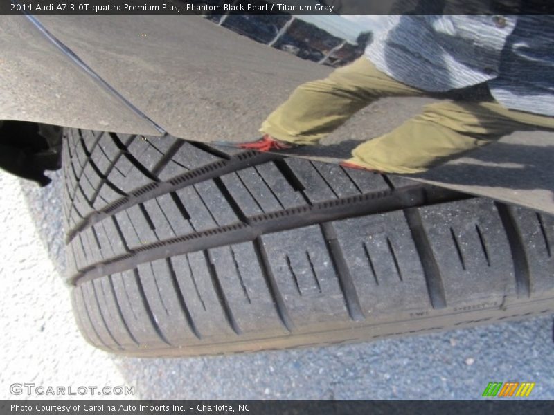 Phantom Black Pearl / Titanium Gray 2014 Audi A7 3.0T quattro Premium Plus