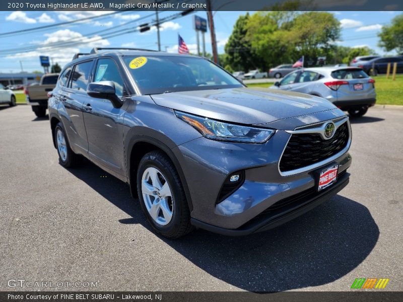 Magnetic Gray Metallic / Graphite 2020 Toyota Highlander LE AWD