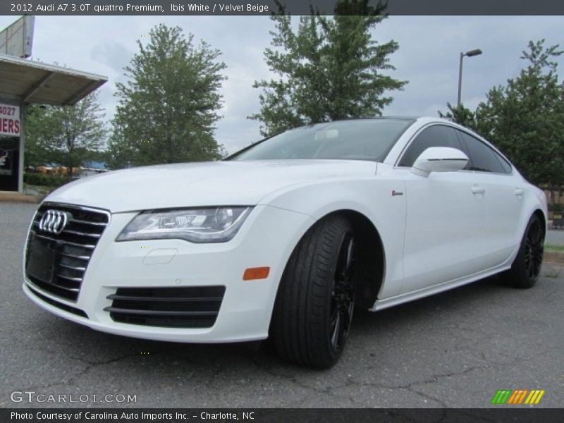 Ibis White / Velvet Beige 2012 Audi A7 3.0T quattro Premium