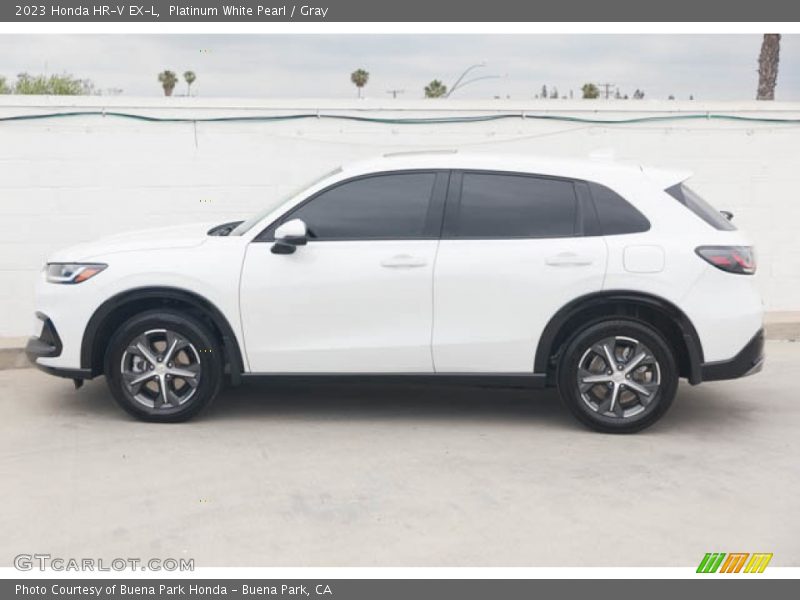 Platinum White Pearl / Gray 2023 Honda HR-V EX-L