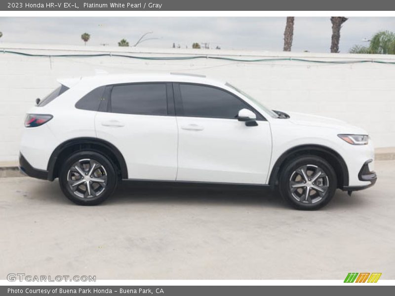 Platinum White Pearl / Gray 2023 Honda HR-V EX-L