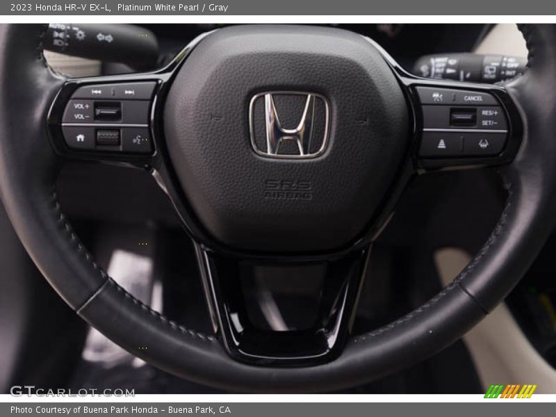 Platinum White Pearl / Gray 2023 Honda HR-V EX-L