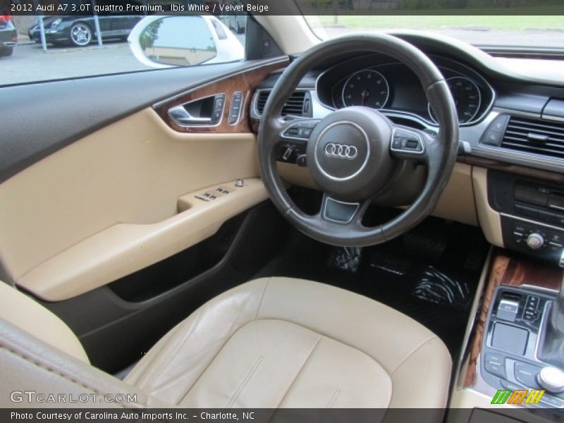 Ibis White / Velvet Beige 2012 Audi A7 3.0T quattro Premium