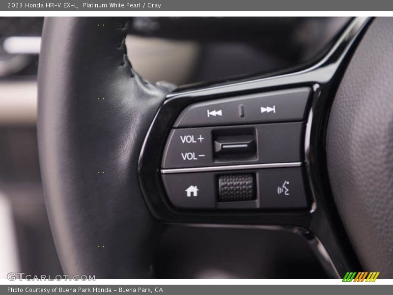 Platinum White Pearl / Gray 2023 Honda HR-V EX-L