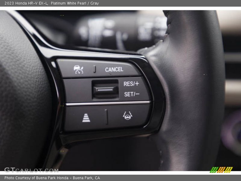 Platinum White Pearl / Gray 2023 Honda HR-V EX-L