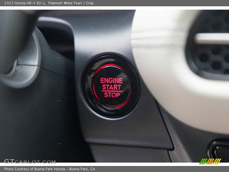 Platinum White Pearl / Gray 2023 Honda HR-V EX-L