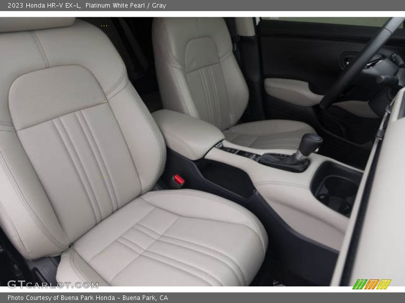Platinum White Pearl / Gray 2023 Honda HR-V EX-L
