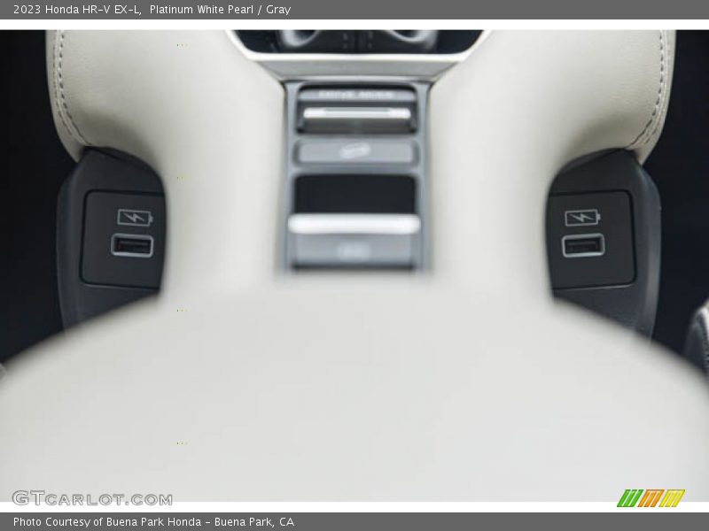 Platinum White Pearl / Gray 2023 Honda HR-V EX-L