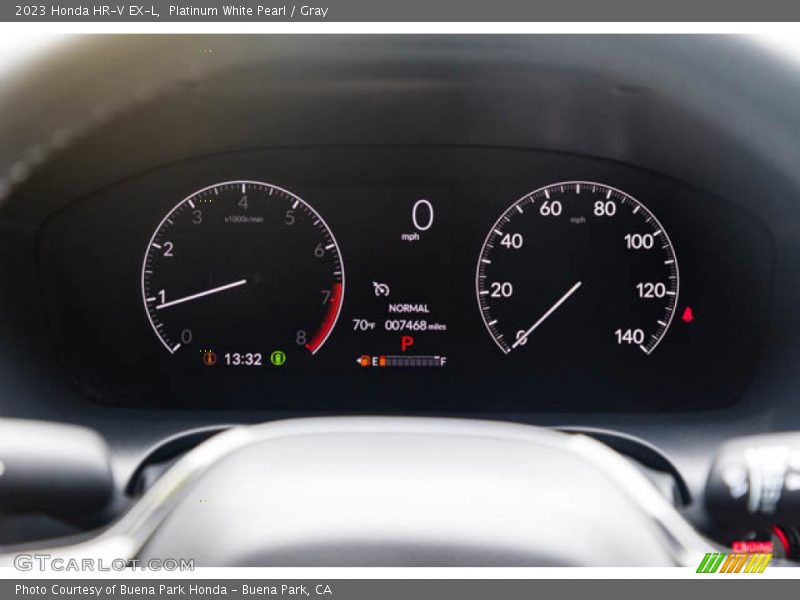 Platinum White Pearl / Gray 2023 Honda HR-V EX-L