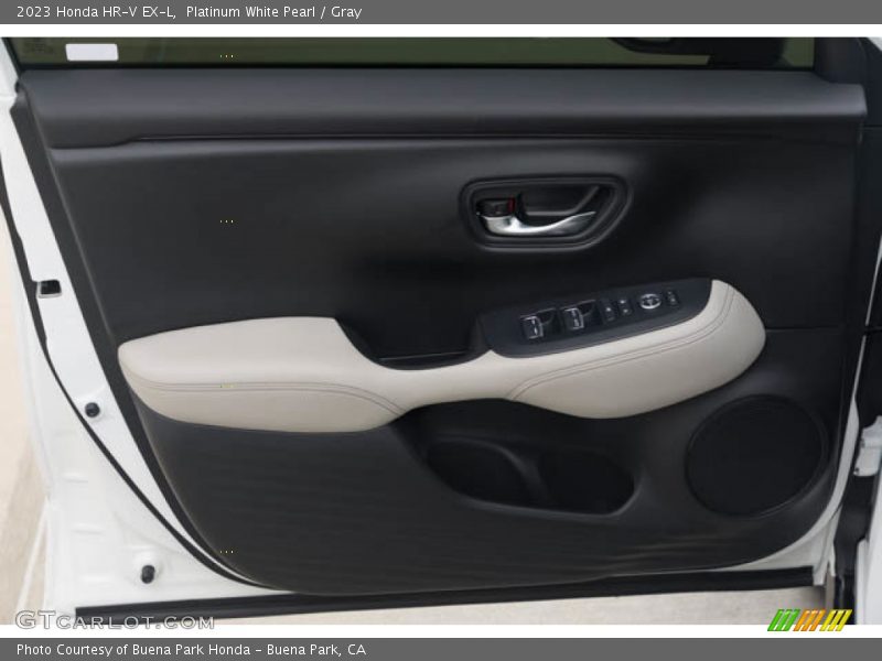 Platinum White Pearl / Gray 2023 Honda HR-V EX-L