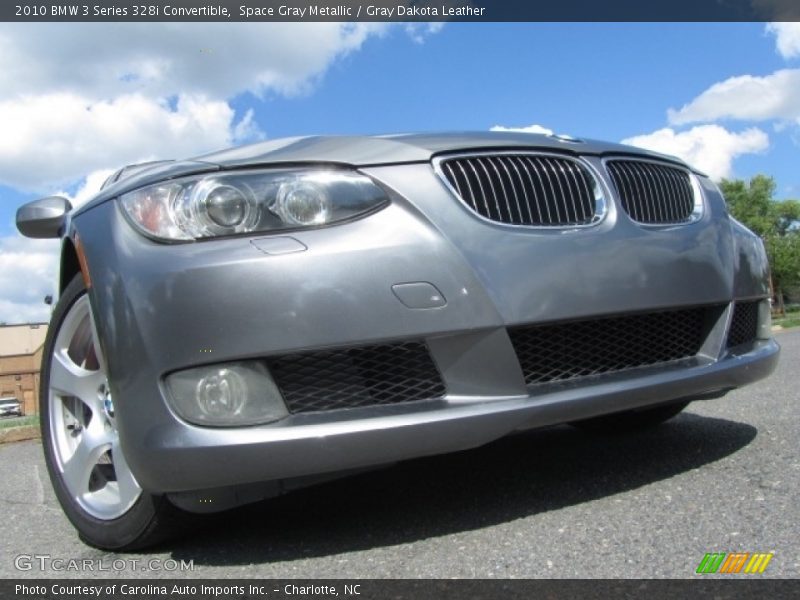 Space Gray Metallic / Gray Dakota Leather 2010 BMW 3 Series 328i Convertible