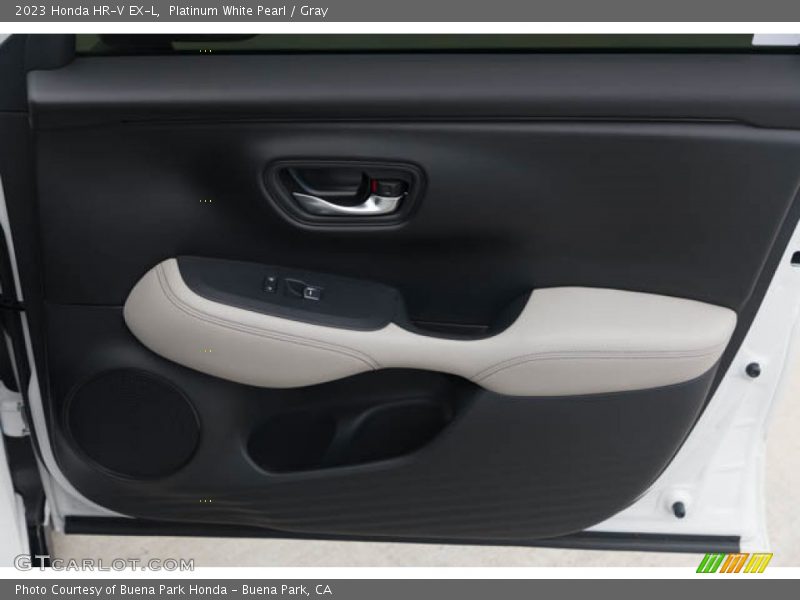 Platinum White Pearl / Gray 2023 Honda HR-V EX-L