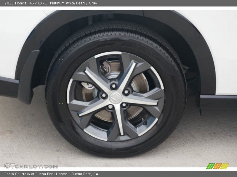 Platinum White Pearl / Gray 2023 Honda HR-V EX-L