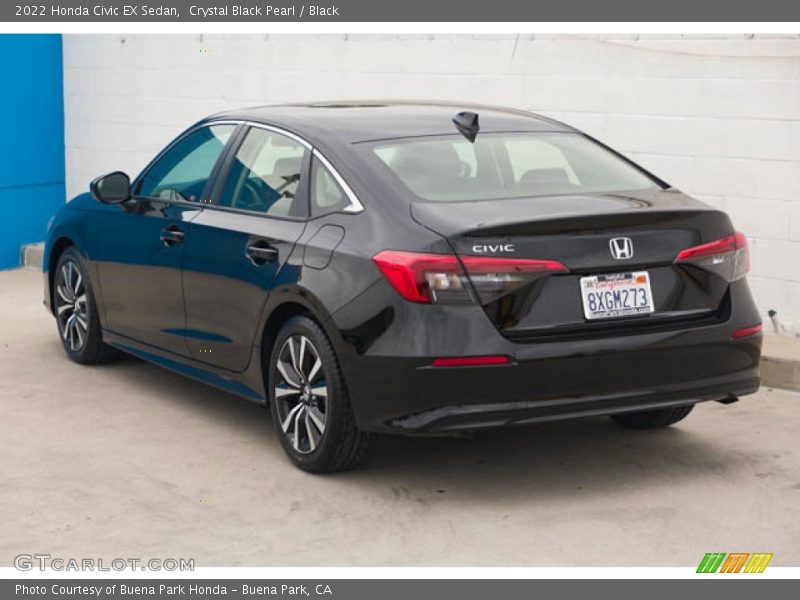 Crystal Black Pearl / Black 2022 Honda Civic EX Sedan