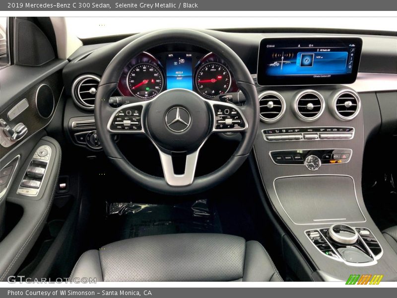 Selenite Grey Metallic / Black 2019 Mercedes-Benz C 300 Sedan