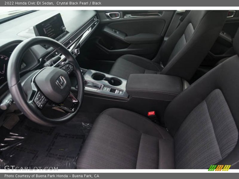 Crystal Black Pearl / Black 2022 Honda Civic EX Sedan