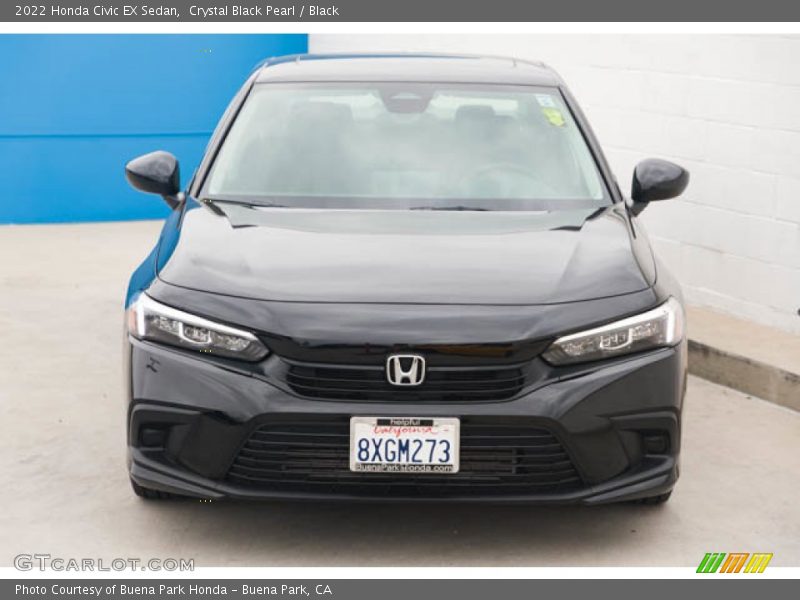 Crystal Black Pearl / Black 2022 Honda Civic EX Sedan
