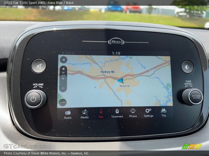 Navigation of 2023 500X Sport AWD