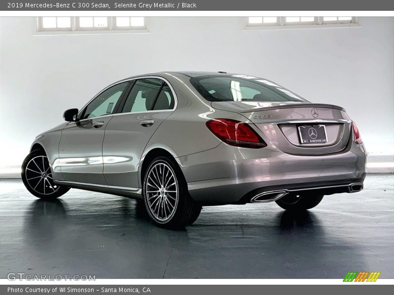 Selenite Grey Metallic / Black 2019 Mercedes-Benz C 300 Sedan