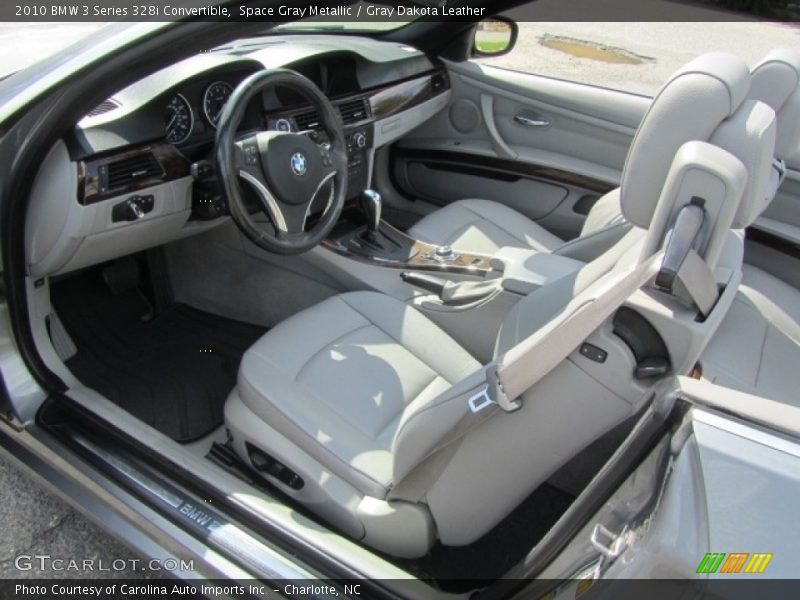  2010 3 Series 328i Convertible Gray Dakota Leather Interior