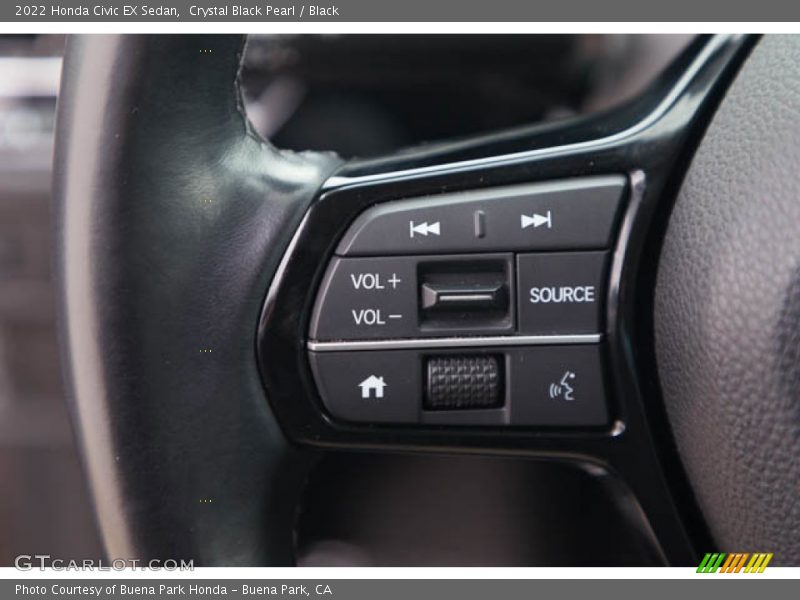 Crystal Black Pearl / Black 2022 Honda Civic EX Sedan