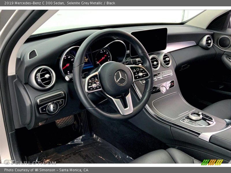 Selenite Grey Metallic / Black 2019 Mercedes-Benz C 300 Sedan