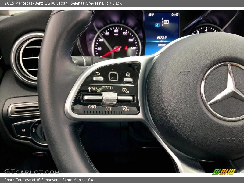 Selenite Grey Metallic / Black 2019 Mercedes-Benz C 300 Sedan