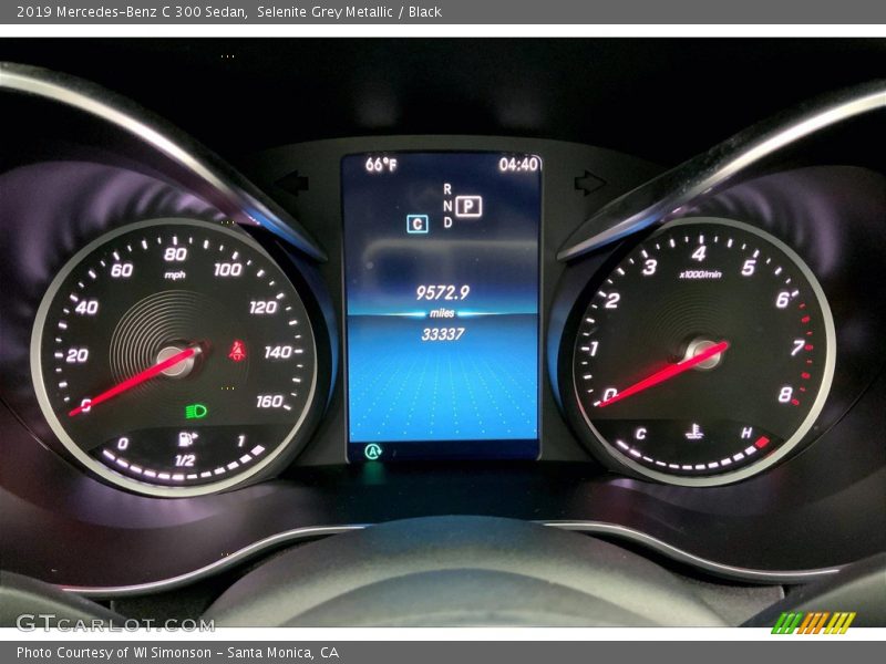 Selenite Grey Metallic / Black 2019 Mercedes-Benz C 300 Sedan