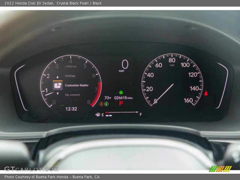Crystal Black Pearl / Black 2022 Honda Civic EX Sedan