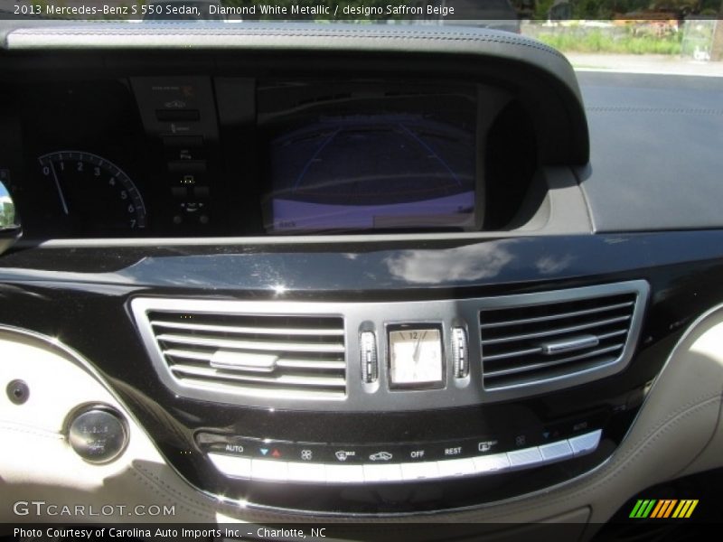 Diamond White Metallic / designo Saffron Beige 2013 Mercedes-Benz S 550 Sedan