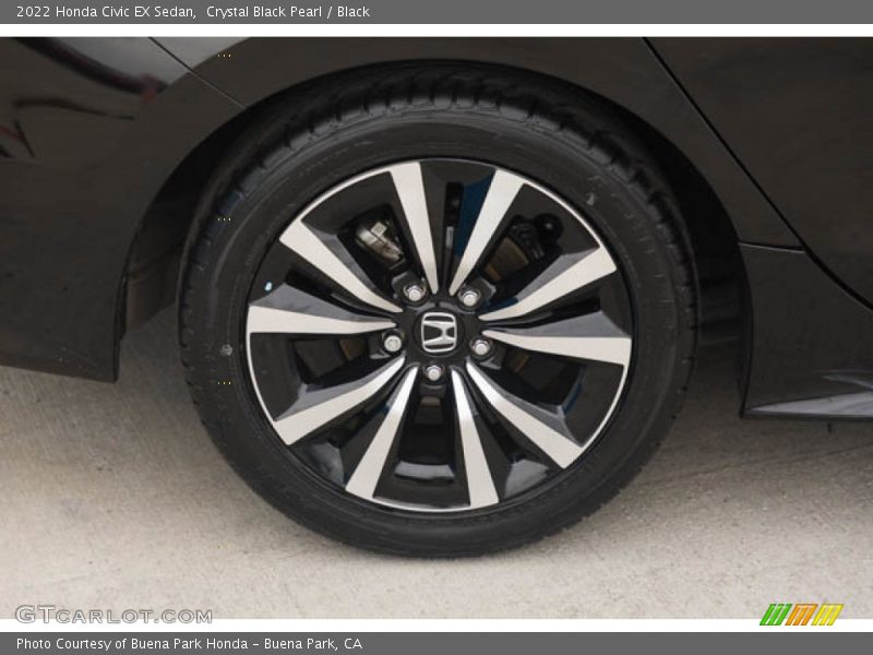 Crystal Black Pearl / Black 2022 Honda Civic EX Sedan