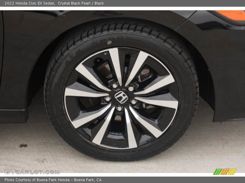 Crystal Black Pearl / Black 2022 Honda Civic EX Sedan