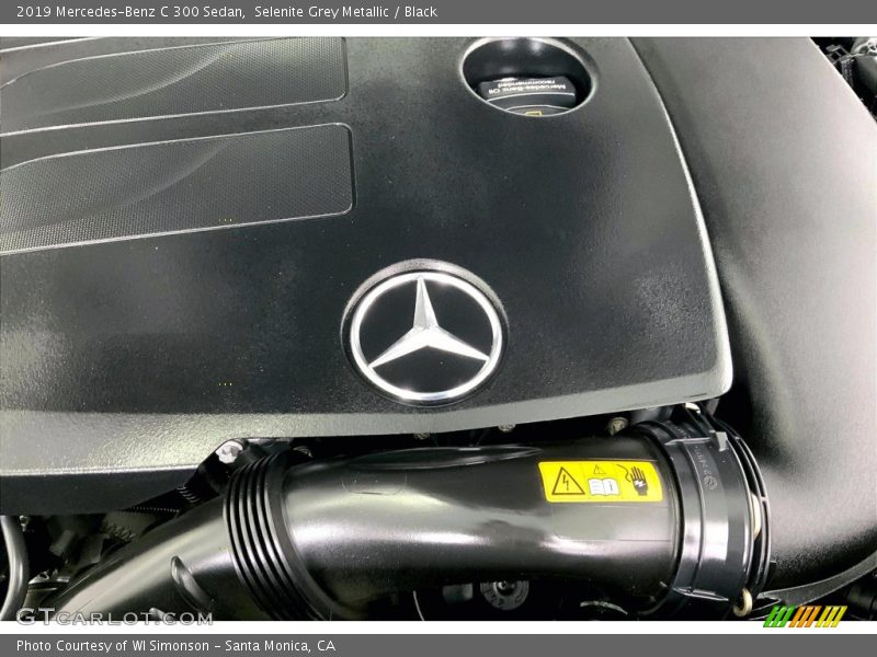 Selenite Grey Metallic / Black 2019 Mercedes-Benz C 300 Sedan