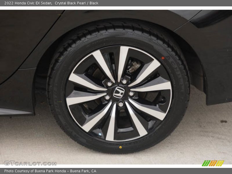Crystal Black Pearl / Black 2022 Honda Civic EX Sedan
