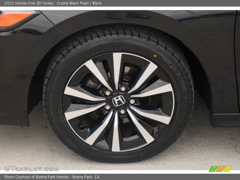 Crystal Black Pearl / Black 2022 Honda Civic EX Sedan
