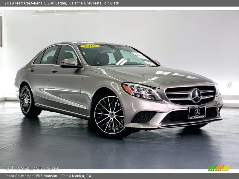 Selenite Grey Metallic / Black 2019 Mercedes-Benz C 300 Sedan