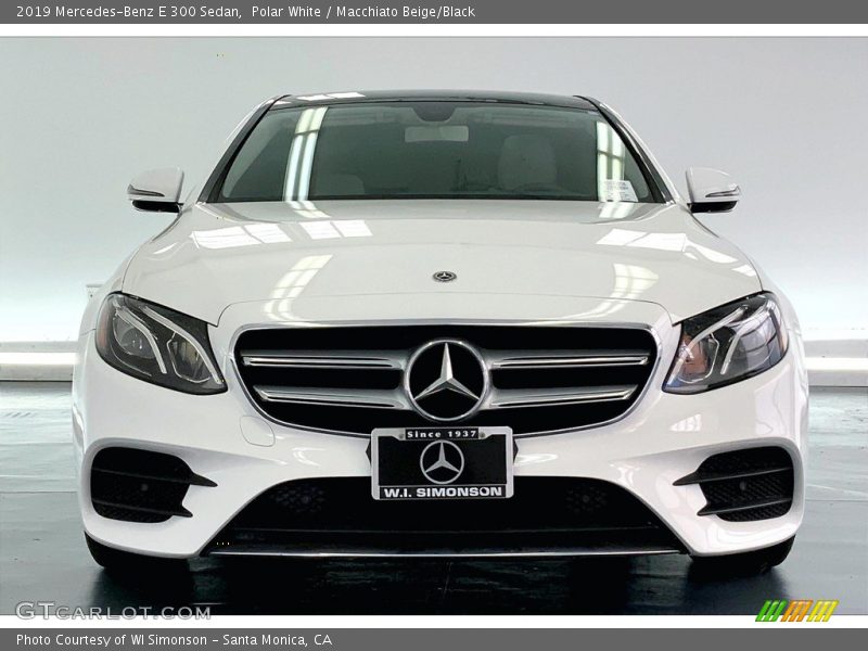 Polar White / Macchiato Beige/Black 2019 Mercedes-Benz E 300 Sedan