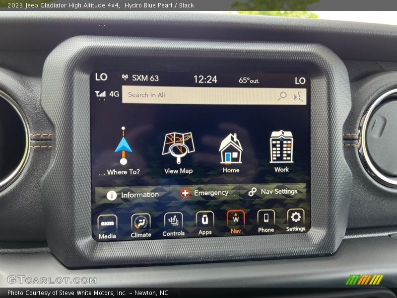 Controls of 2023 Gladiator High Altitude 4x4
