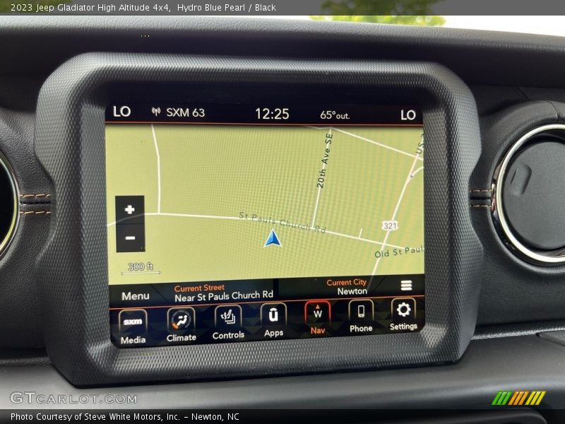 Navigation of 2023 Gladiator High Altitude 4x4