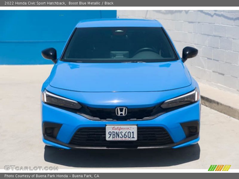 Boost Blue Metallic / Black 2022 Honda Civic Sport Hatchback