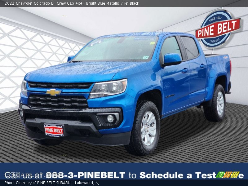 Bright Blue Metallic / Jet Black 2022 Chevrolet Colorado LT Crew Cab 4x4