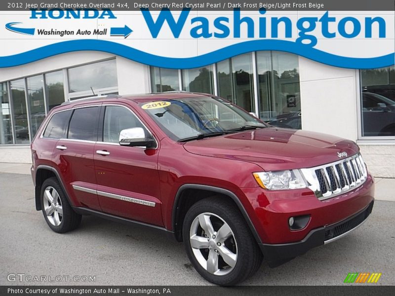 Deep Cherry Red Crystal Pearl / Dark Frost Beige/Light Frost Beige 2012 Jeep Grand Cherokee Overland 4x4