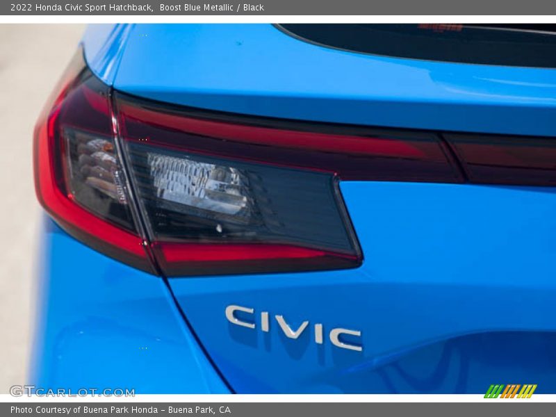 Boost Blue Metallic / Black 2022 Honda Civic Sport Hatchback