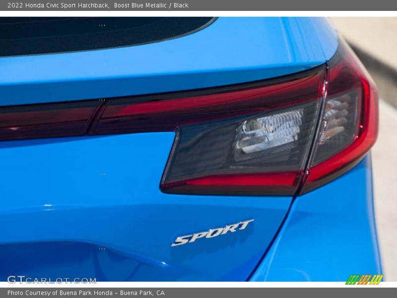 Boost Blue Metallic / Black 2022 Honda Civic Sport Hatchback