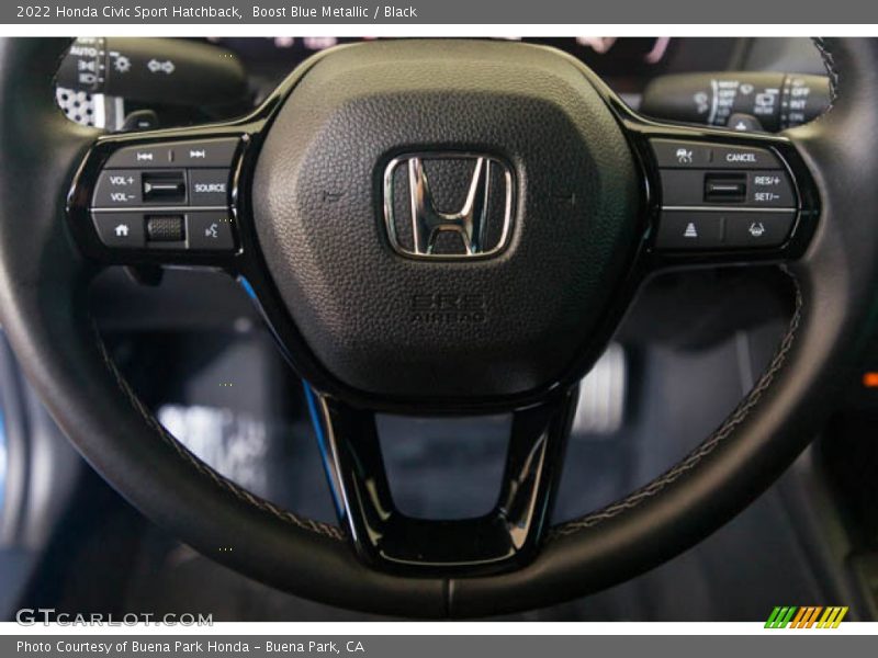 Boost Blue Metallic / Black 2022 Honda Civic Sport Hatchback